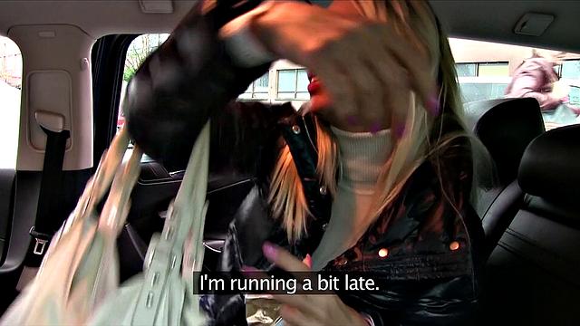 Blonde Satisfies Cabbie's Demands With Cock Up Her Wet Pussy
