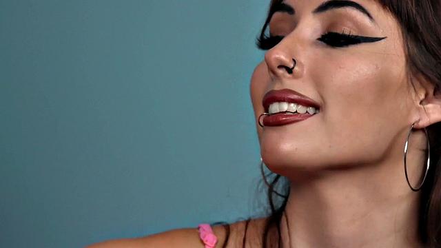 Small dick dude seduced by boobylicious femina