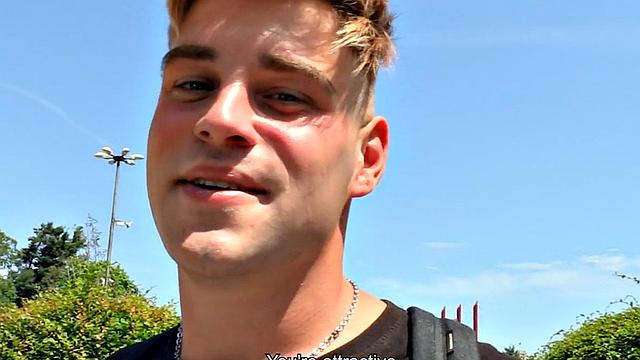 Straight student picked up for POV anal by gay who pays