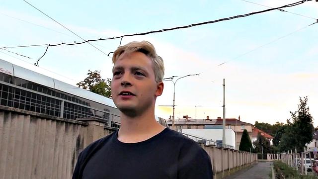 Euro twink picked up and assfucked in POV after BJ