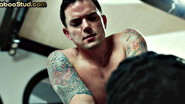 White sinful stud fucks Black stepbrother in ass