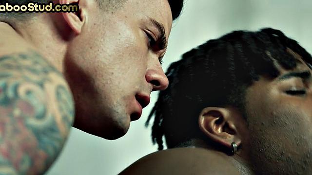 White sinful stud fucks Black stepbrother in ass