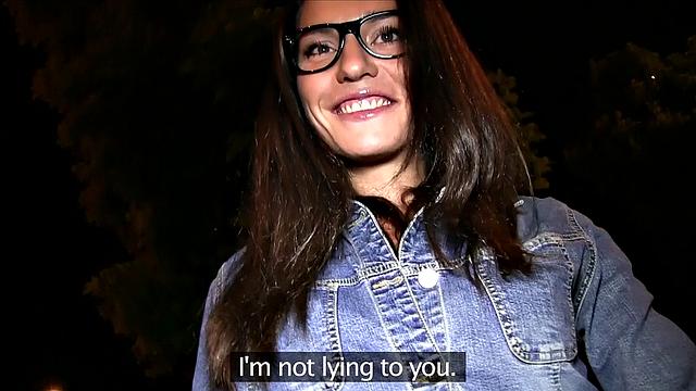 Watch this tattooed babe spread her legs for an outdoor fuckfest