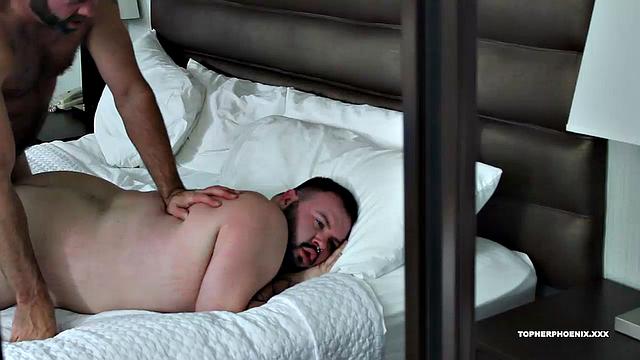 Fuzzy cub Dean Gauge worships pits, nips, and cock of Topher Phoenix before Topher explores every inch of Dean's body