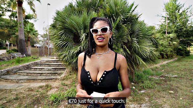Huge Ebony Boobs Swinging