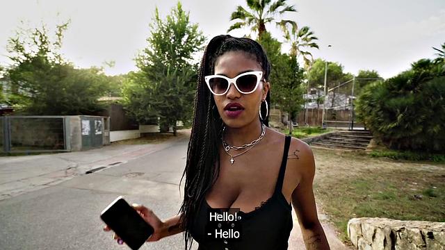 Huge Ebony Boobs Swinging