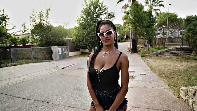 Huge Ebony Boobs Swinging