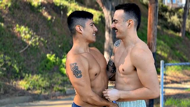 Slowburn Latin stud barebacks asshole at home after BJ