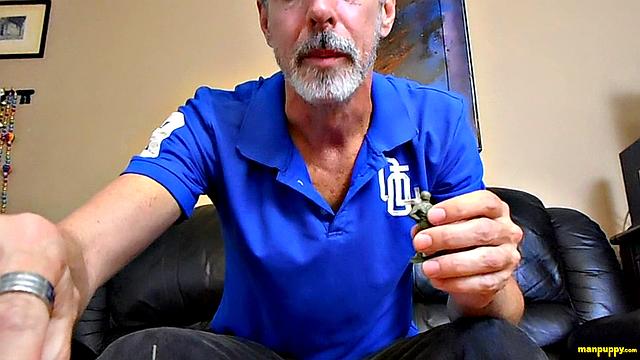 Dominant daddy giant Richard Lennox takes control in intense gay power play