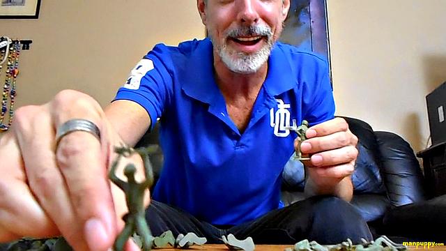 Dominant daddy giant Richard Lennox takes control in intense gay power play