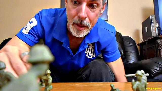 Dominant daddy giant Richard Lennox takes control in intense gay power play