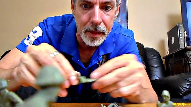 Dominant daddy giant Richard Lennox takes control in intense gay power play