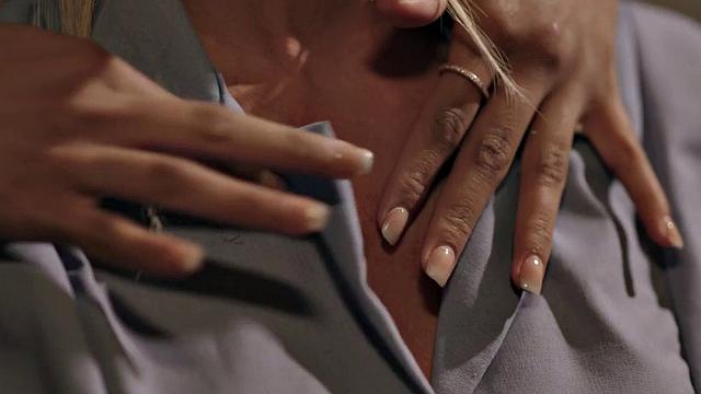 Lez big fake tits waitress satisfies teen babysitter