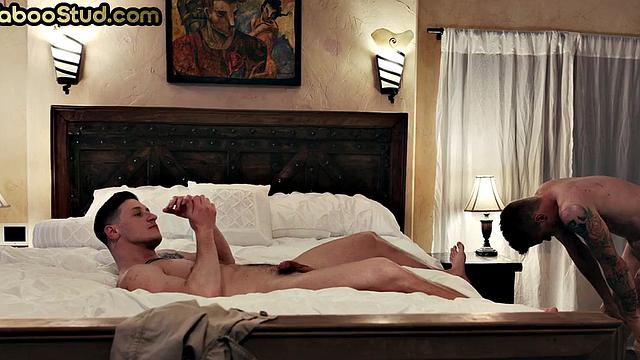 Kinky stepbrother barebacks stud and cums in sex