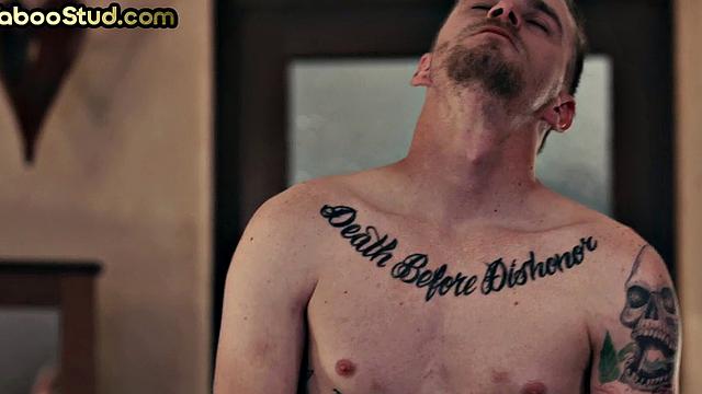 Kinky stepbrother barebacks stud and cums in sex