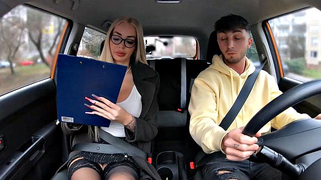 Stunning teacher gets banged by stud