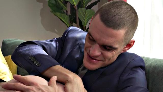 Inked escort in lingerie gets fucked by businessman