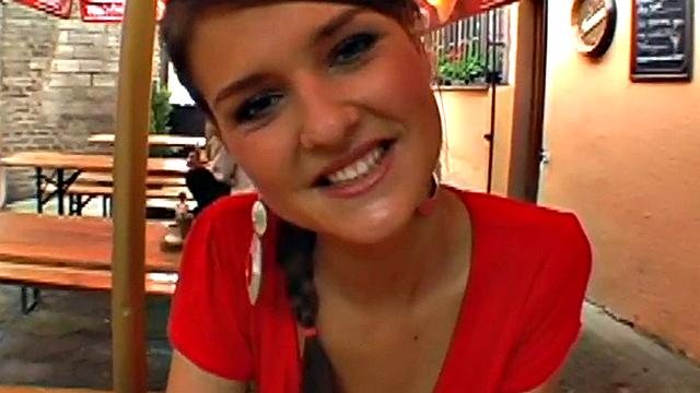 Public slut fucked hard in POV by BWC in doggystyle