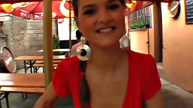 Public slut fucked hard in POV by BWC in doggystyle