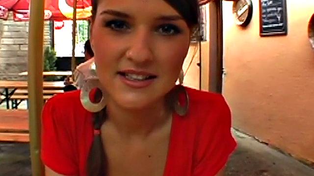 Public slut fucked hard in POV by BWC in doggystyle