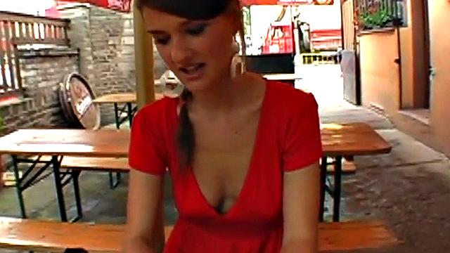 Public slut fucked hard in POV by BWC in doggystyle