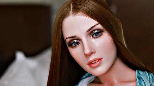Realistic sex robot with big boobs and face