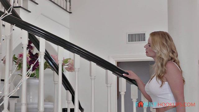 Rachael Cavalli gets a massage and deep fucking from her hung stepson