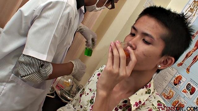 Horny asian doc analfucking patient