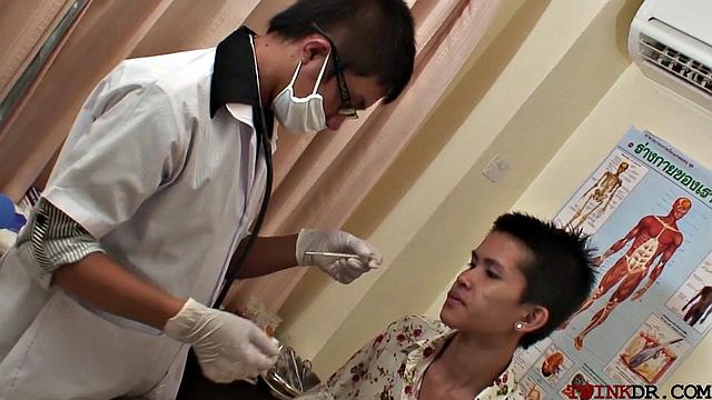 Horny asian doc analfucking patient