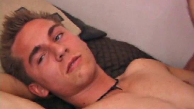 Brock is back and he accompanied by Nick. The boys are anxious and strip naked right away. Nick's mouth finds its way onto Brock's hardening tip and he works that meat, much to Brock's pleasure.