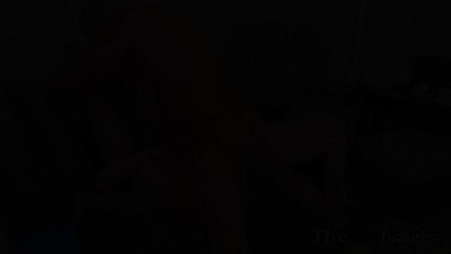 Amateur grandpa fucks two baes