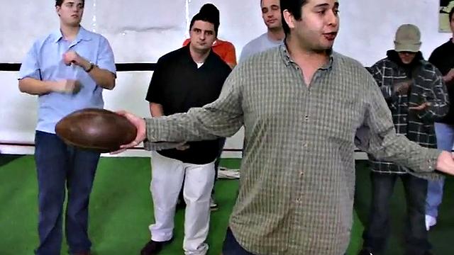 Hazed college stud fucked in locker room for fraternity