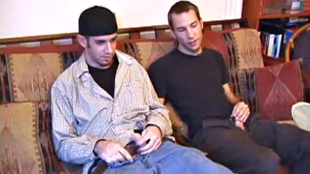 Sweet and young Tag is back and joined by Kent Stryker. Kent doesn't waste any time on his friend's hard dick, sucking on it like a piece of candy.