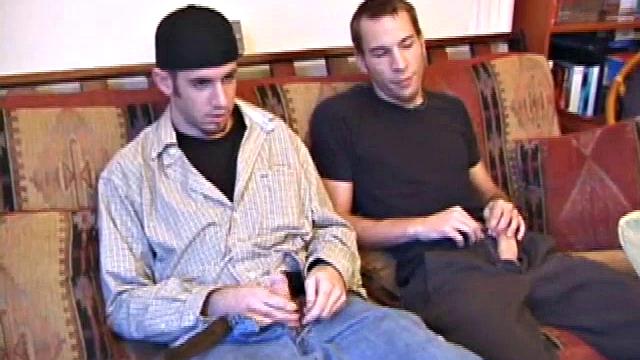 Sweet and young Tag is back and joined by Kent Stryker. Kent doesn't waste any time on his friend's hard dick, sucking on it like a piece of candy.