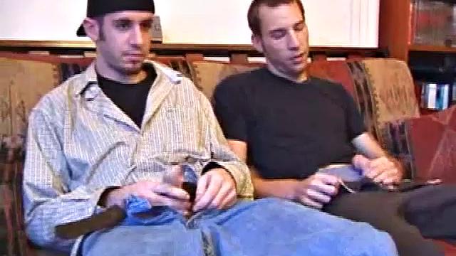 Sweet and young Tag is back and joined by Kent Stryker. Kent doesn't waste any time on his friend's hard dick, sucking on it like a piece of candy.