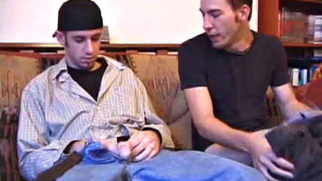 Sweet and young Tag is back and joined by Kent Stryker. Kent doesn't waste any time on his friend's hard dick, sucking on it like a piece of candy.