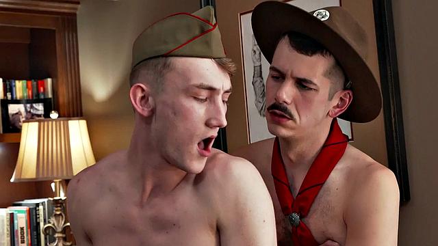 21yo twink scout barebacked in office by gaydaddy