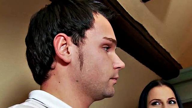 Vintage femdom playing with male sub