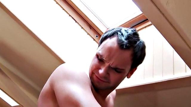 Vintage femdom playing with male sub