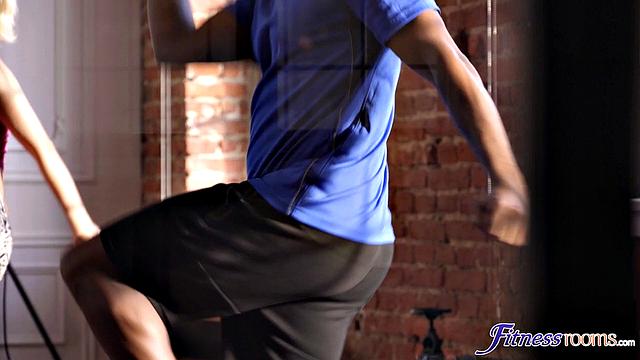 Hot FFM in aerobics class