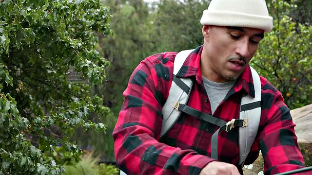 Trans Hottie Smashed Outdoors By Hunk During Camping Trip - Ember Fiera