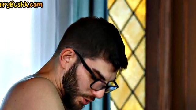 Hairy dirty babe fucked by stiff dick in tight pussy