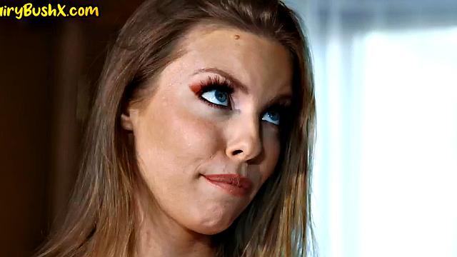 Hairy dirty babe fucked by stiff dick in tight pussy