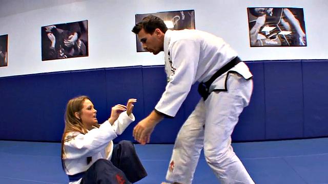 Karate Girl Pretty and Hardcore with Coach