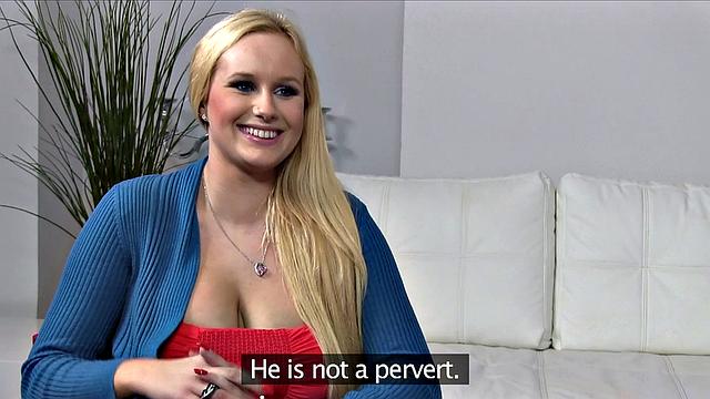 Agent's Cock Explores Busty Blonde's Holes