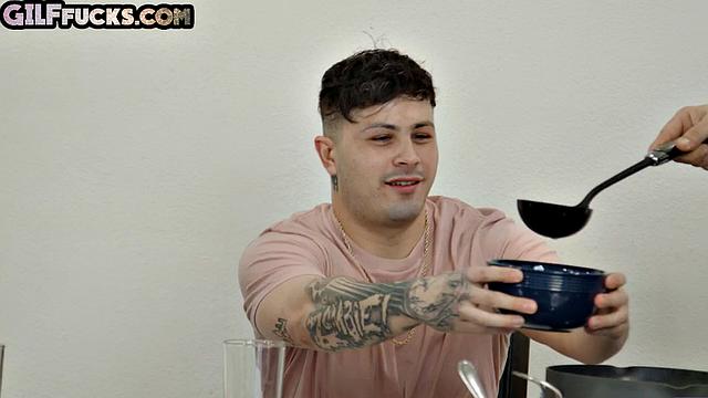 cockhungry GILF deepthroating dick