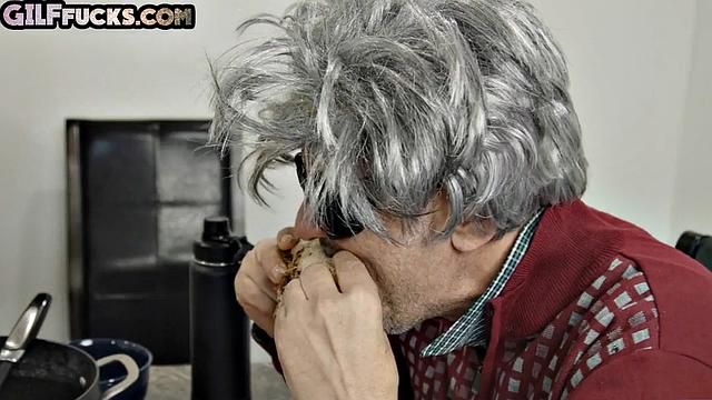 cockhungry GILF deepthroating dick