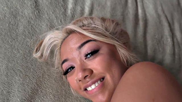 College uniform POV Asian gets fucked in her pussy