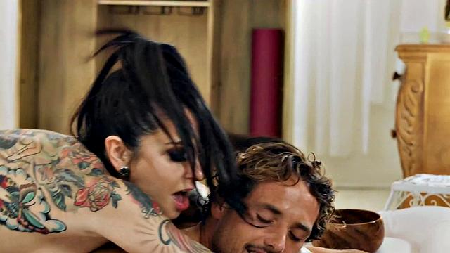 NURU MASSAGE - Tattooed Joanna Angel And Her Stepbrother Test Out Their Massage Service
