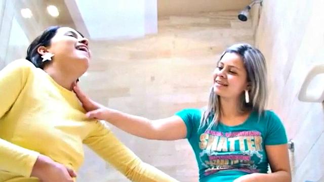 Sammy 18 and Lesbian GF Masturbating